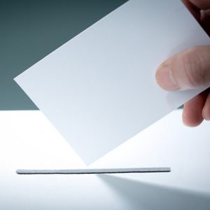 Bulletin de vote électoral