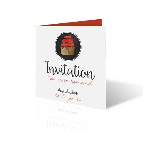 Carte invitation Format Long ( 9,9 x 21 cm ) - Carte d'invitation